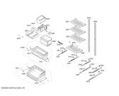 Схема №5 T30IF70FSS с изображением Вставная полка для холодильника Bosch 00477387