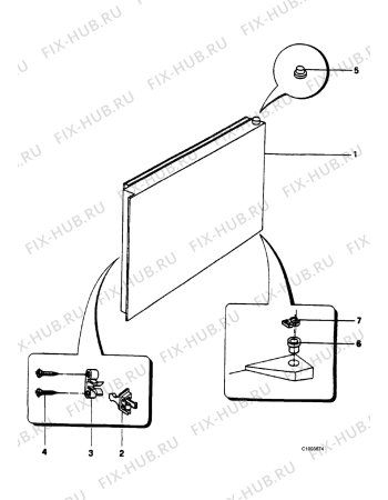 Взрыв-схема холодильника Electrolux EK138N/R - Схема узла Freezer flap door