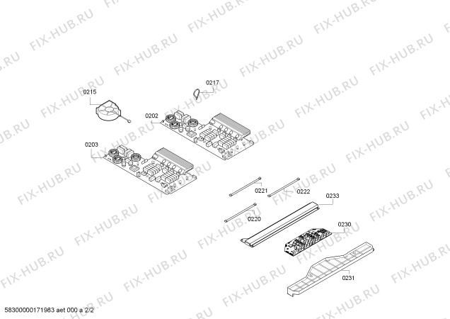Схема №2 3EB997LQ IH6.1 - Standard с изображением Стеклокерамика для плиты (духовки) Bosch 00770287