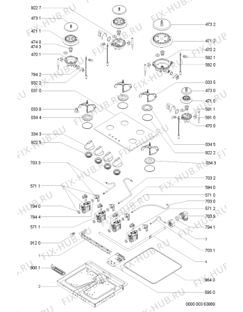 Схема №1 AKM437/NB/S с изображением Затычка для электропечи Whirlpool 481245018125