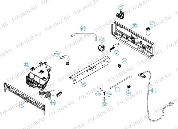 Взрыв-схема стиральной машины Gorenje PREMIUM EDITION 1600 AT   -White (340457, WM70.2) - Схема узла 05