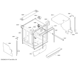 Схема №6 SMV50E30EU с изображением Передняя панель для электропосудомоечной машины Bosch 00703909