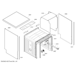 Схема №6 SGS84E52EU с изображением Передняя панель для посудомоечной машины Bosch 00665975
