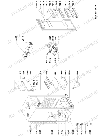 Схема №1 BSNF 8999 PB с изображением Трансформатор для холодильной камеры Whirlpool 481010773435