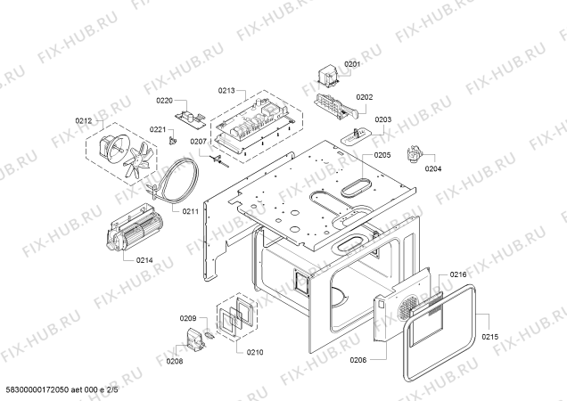 Схема №5 BS450410 с изображением Рамка для электропечи Bosch 00770136
