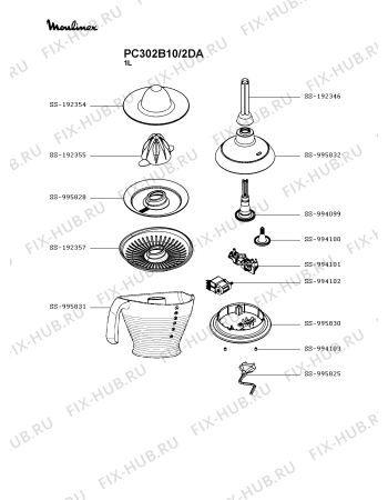 Схема №1 PC300B27/2DA с изображением Фильтр для соковыжималки Moulinex SS-995828