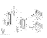 Схема №6 KMF40S50TI с изображением Дверь для холодильника Bosch 00715314