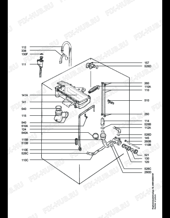 Взрыв-схема стиральной машины Privileg 228525_20390 - Схема узла Hydraulic System 272