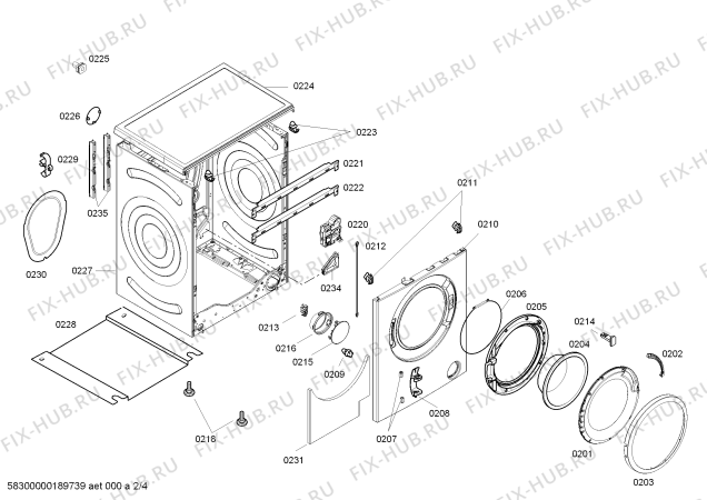 Схема №4 WAE242681W Maxx 7kg с изображением Ручка для стиралки Bosch 12004020