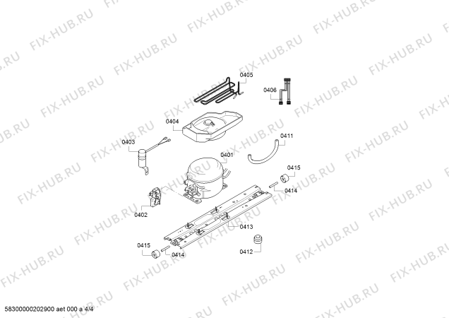 Взрыв-схема холодильника Siemens KG56NAI32N SIEMENS - Схема узла 04