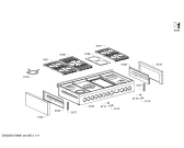 Схема №11 HSD786055N с изображением Задняя часть корпуса для плиты (духовки) Bosch 00710683