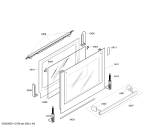Схема №6 HEN760640 с изображением Фронтальное стекло для духового шкафа Bosch 00476872