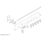 Схема №6 HSK66I43EH P3 INOX 6Q с изображением Дверь для электропечи Bosch 00242210