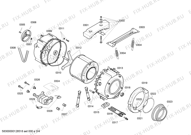 Схема №4 WM14A270SK с изображением Панель управления для стиралки Siemens 00660266