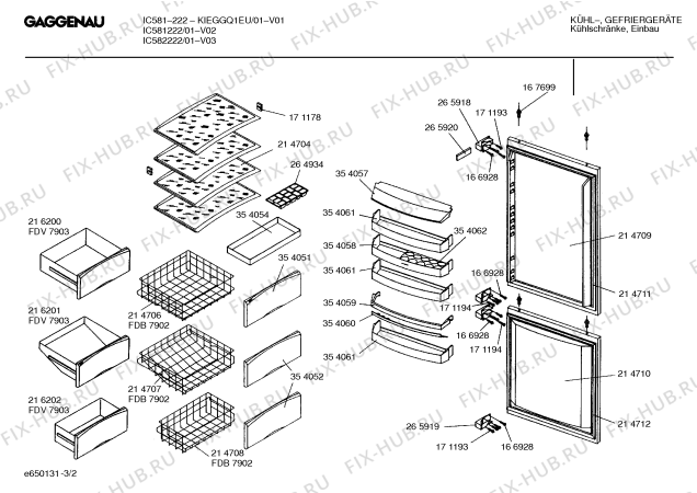 Схема №3 IK541023 с изображением Шарнир для холодильной камеры Bosch 00265919