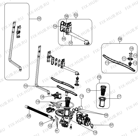 Схема №1 GV52250 (440503, ISSD22T1JH9323G) с изображением Микрофильтр для посудомойки Gorenje 465477