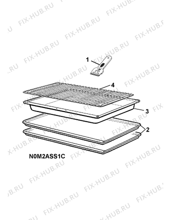 Взрыв-схема плиты (духовки) Electrolux EKC60153W - Схема узла H10 Oven Furniture, Users manual