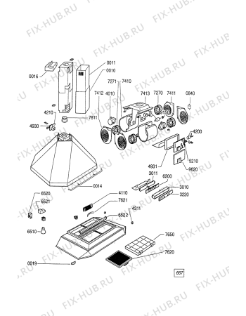 Схема №1 DKSM 3790 IN с изображением Воздуховод для вытяжки Whirlpool 481931088675