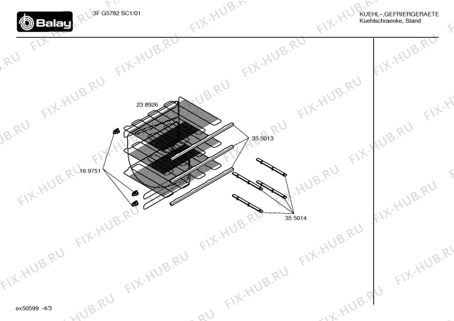 Схема №4 3FG5782SC1 с изображением Дверь для холодильной камеры Bosch 00236809