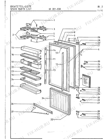 Взрыв-схема холодильника Gaggenau IK201030 - Схема узла 05