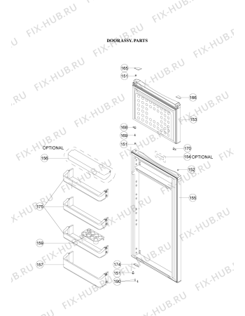 Схема №3 WTE22112 W с изображением Винтик для холодильника Whirlpool 482000013918