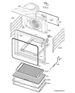 Схема №1 BP7304151M с изображением Противень (решетка) для плиты (духовки) Aeg 3878861032