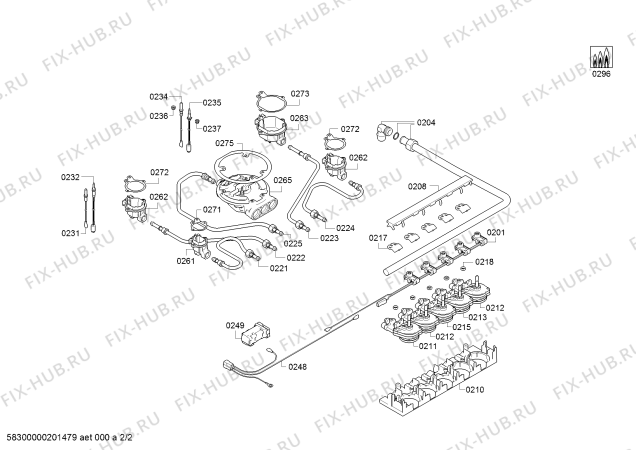 Схема №2 T27DS59S0 с изображением Варочная панель для плиты (духовки) Bosch 00774420