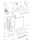 Схема №4 ADP 8322 с изображением Панель для электропосудомоечной машины Whirlpool 480140102572