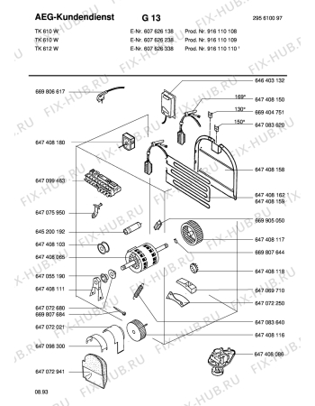 Взрыв-схема стиральной машины Blomberg TK 610-W - Схема узла Section4