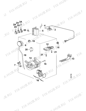 Взрыв-схема стиральной машины Electrolux EW1066T - Схема узла Electrical equipment