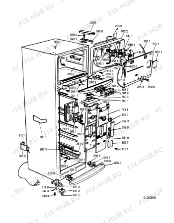 Схема №4 ARL 951/G с изображением Фитинг для холодильника Whirlpool 481244028951