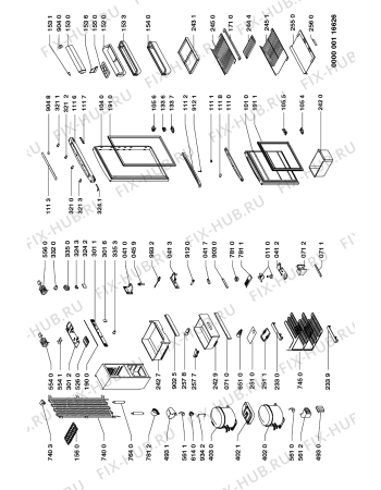Схема №1 ART 926/H с изображением Дверка для холодильника Whirlpool 481931039231