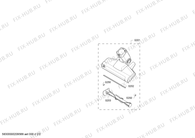 Схема №2 BCH6PT18GB Bosch Athlet 18V с изображением Решетка для мини-пылесоса Bosch 00754169