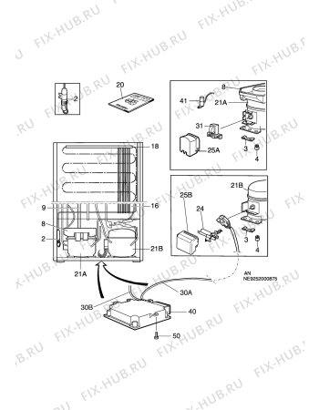 Взрыв-схема холодильника Privileg 594048_40123 - Схема узла C10 Cold, users manual