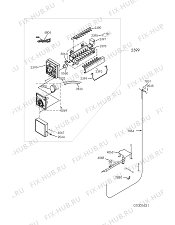 Схема №11 ART 690/LH с изображением Двигатель вентилятора для холодильной камеры Whirlpool 481236138117