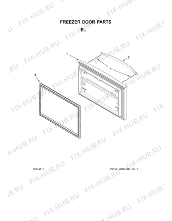 Схема №7 5VGF25SNEA с изображением Затычка для холодильника Whirlpool 482000090604