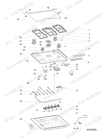 Схема №1 PCN750TAVRHA (F154749) с изображением Керамическая поверхность для электропечи Indesit C00520995