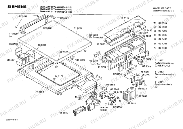 Схема №4 WV6554 SIWAMAT CITY с изображением Штифт для стиралки Siemens 00023523