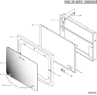 Схема №1 PMOFI4A (F021899) с изображением Дверца для плиты (духовки) Indesit C00139076
