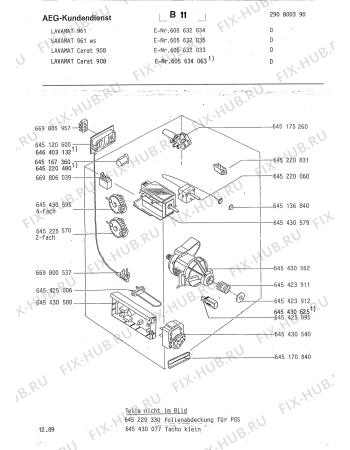 Взрыв-схема стиральной машины Aeg LAVCARAT 908 D - Схема узла Section4