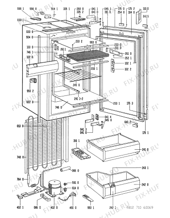 Схема №1 GKEC 1133/2 AF с изображением Испаритель Whirlpool 481251138082