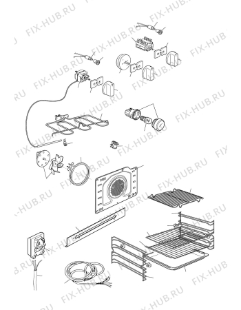 Схема №2 CMFW с изображением Панель для плиты (духовки) DELONGHI 35F60111DA
