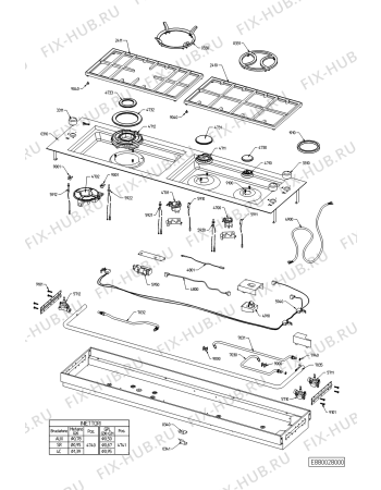 Схема №1 AKM 294 IX с изображением Затычка для электропечи Whirlpool 480121100443