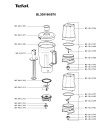 Схема №2 BL3081TH/870 с изображением Часть корпуса для блендера (миксера) Moulinex MS-0A11400