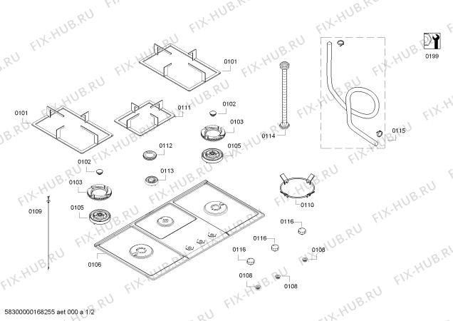 Схема №2 PBD9351SG с изображением Скоба для электропечи Bosch 00742453