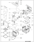 Схема №1 BIK9 MP8TS3 PT с изображением Дверка для духового шкафа Whirlpool 481010850392