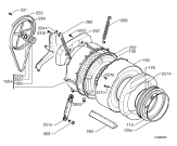 Схема №5 L12500VI с изображением Шланг для стиральной машины Aeg 1247342833