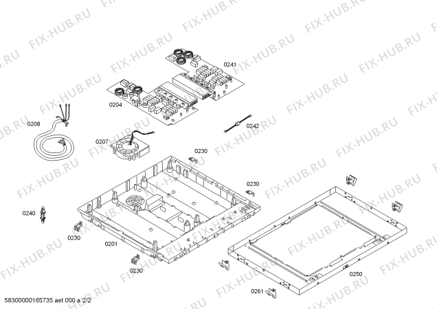 Схема №2 EH645QA11E SE.4I.60.SQ.X.X.BAS - Simplify с изображением Стеклокерамика для плиты (духовки) Siemens 00684940