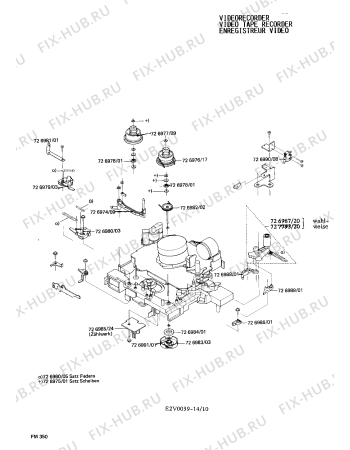 Взрыв-схема видеотехники Siemens FM350763 - Схема узла 10