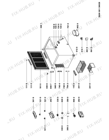 Схема №1 AFE 954/G с изображением Фитинг для холодильной камеры Whirlpool 481946288141